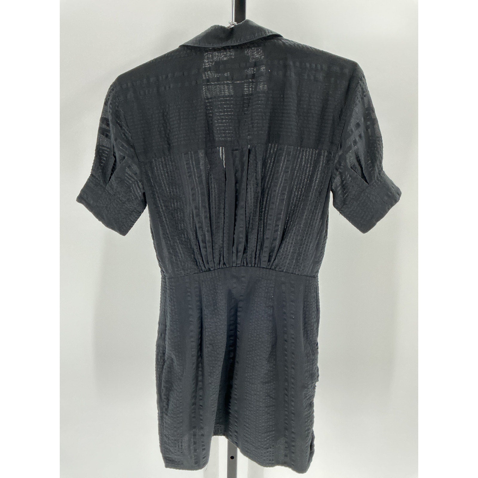 L'Academie 'The Court' Black Cotton Mini Dress Size XS