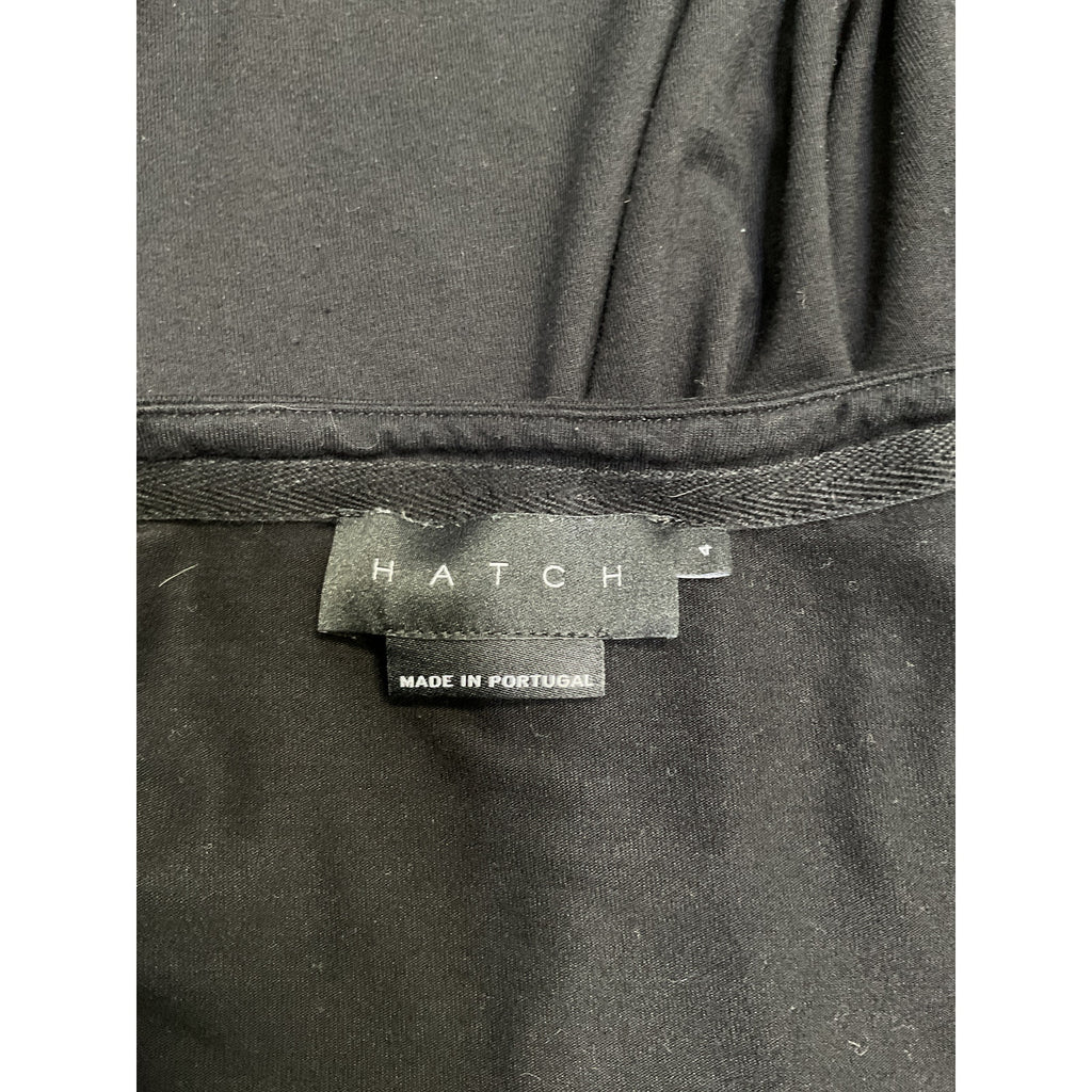 Hatch The Perfect Black Viscose Long Sleeve Tee Size 4