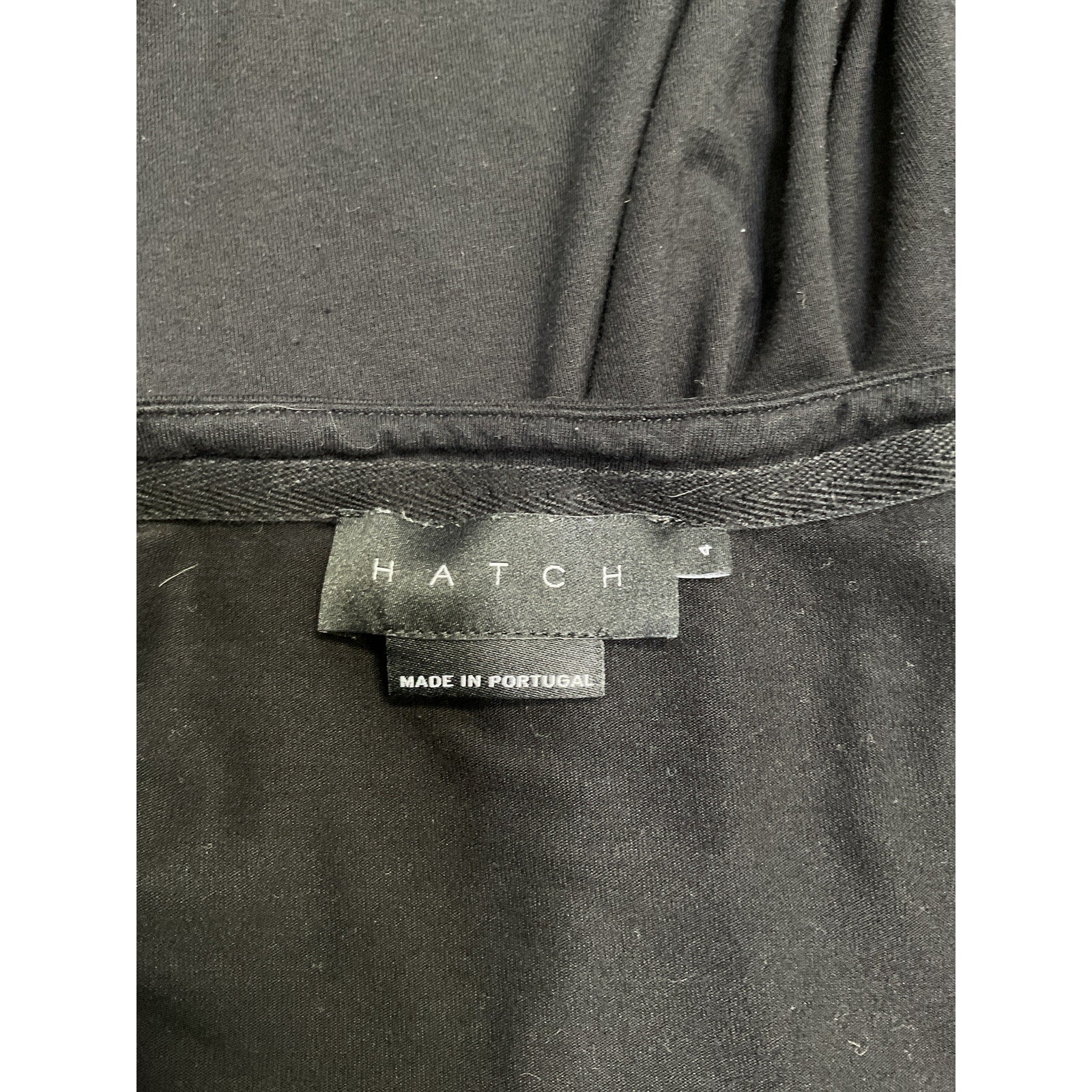 Hatch The Perfect Black Viscose Long Sleeve Tee Size 4