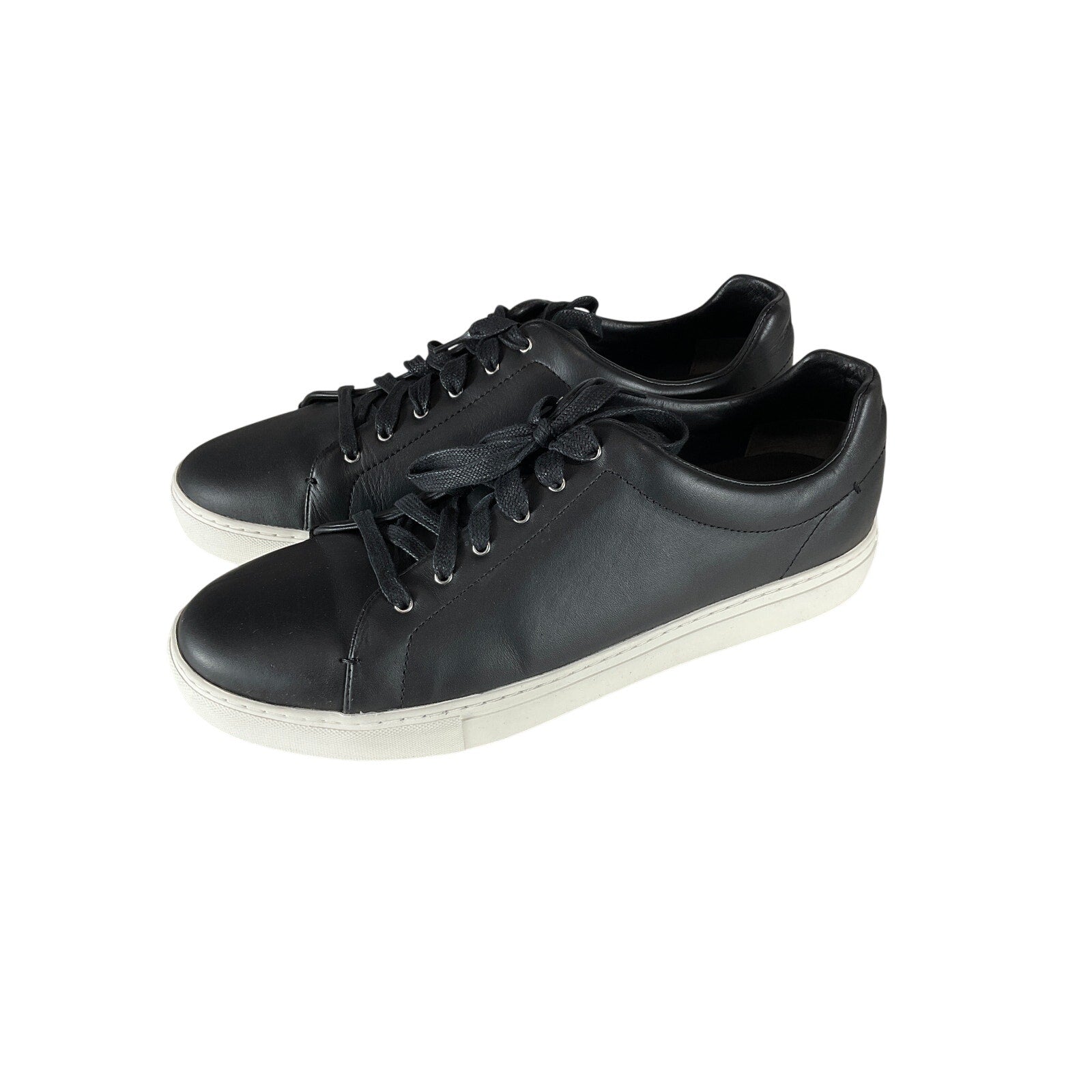 Rag & Bone 'Kent' Black Leather Embossed Two-Tone Sneakers Size 12