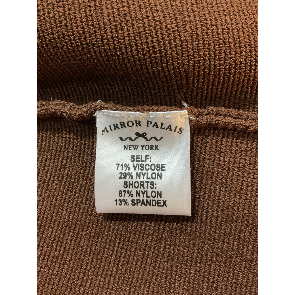 Mirror Palais 'The Knit' Brown Viscose Mini Skort Size XS