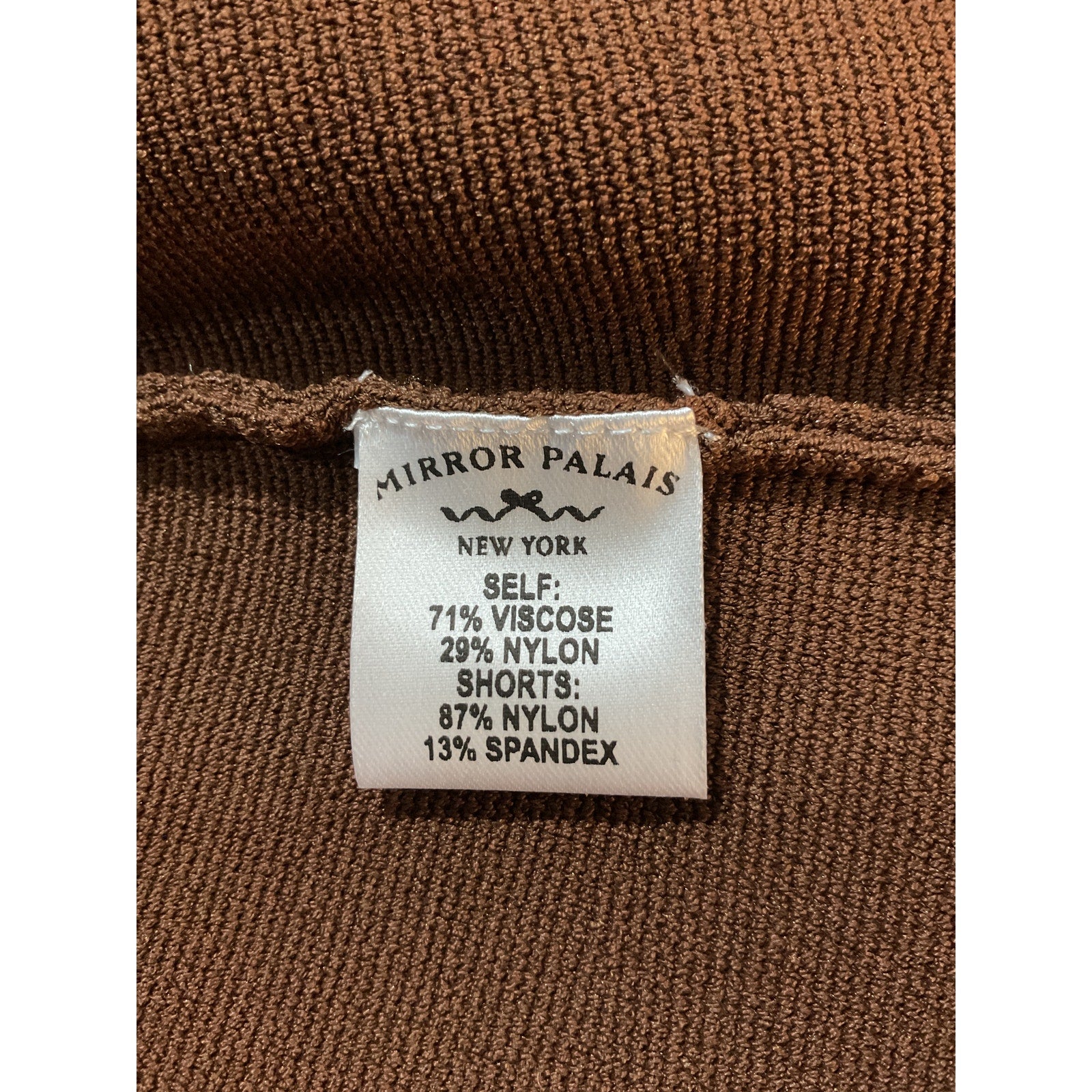 Mirror Palais 'The Knit' Brown Viscose Mini Skort Size XS