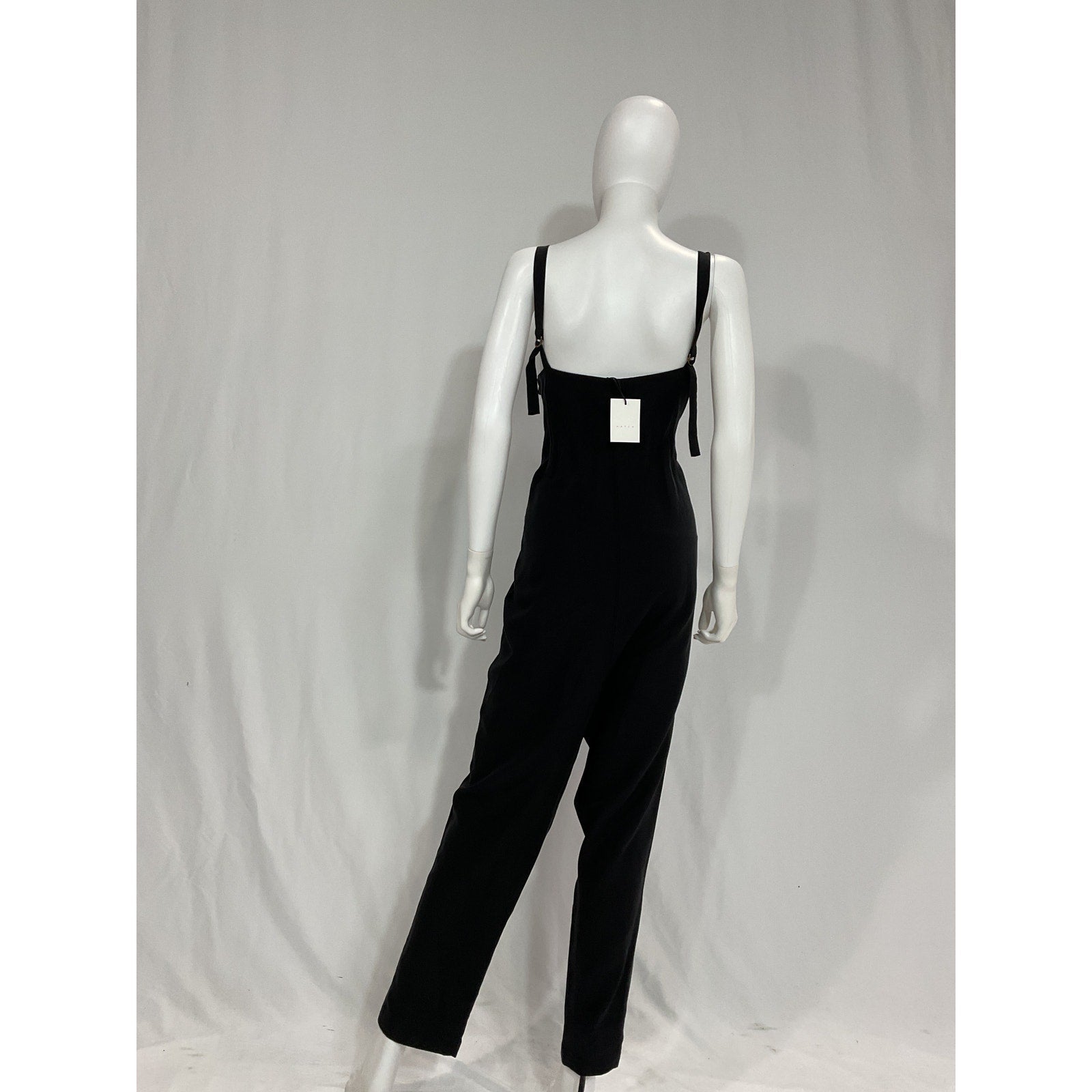 Hatch 'The Georgie' Black Sateen Jumpsuit Size 3 - NWT