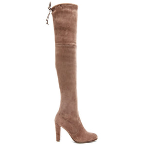 Stuart Weitzman 'Highland' Tan Suede Leather Boot Size 6