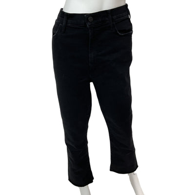Mother Sleek Not Guilty Hustler Ankle Fray Denim Jeans Size 32