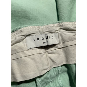 Sandro 'Artus' Green Belted High Rise Shorts Size L