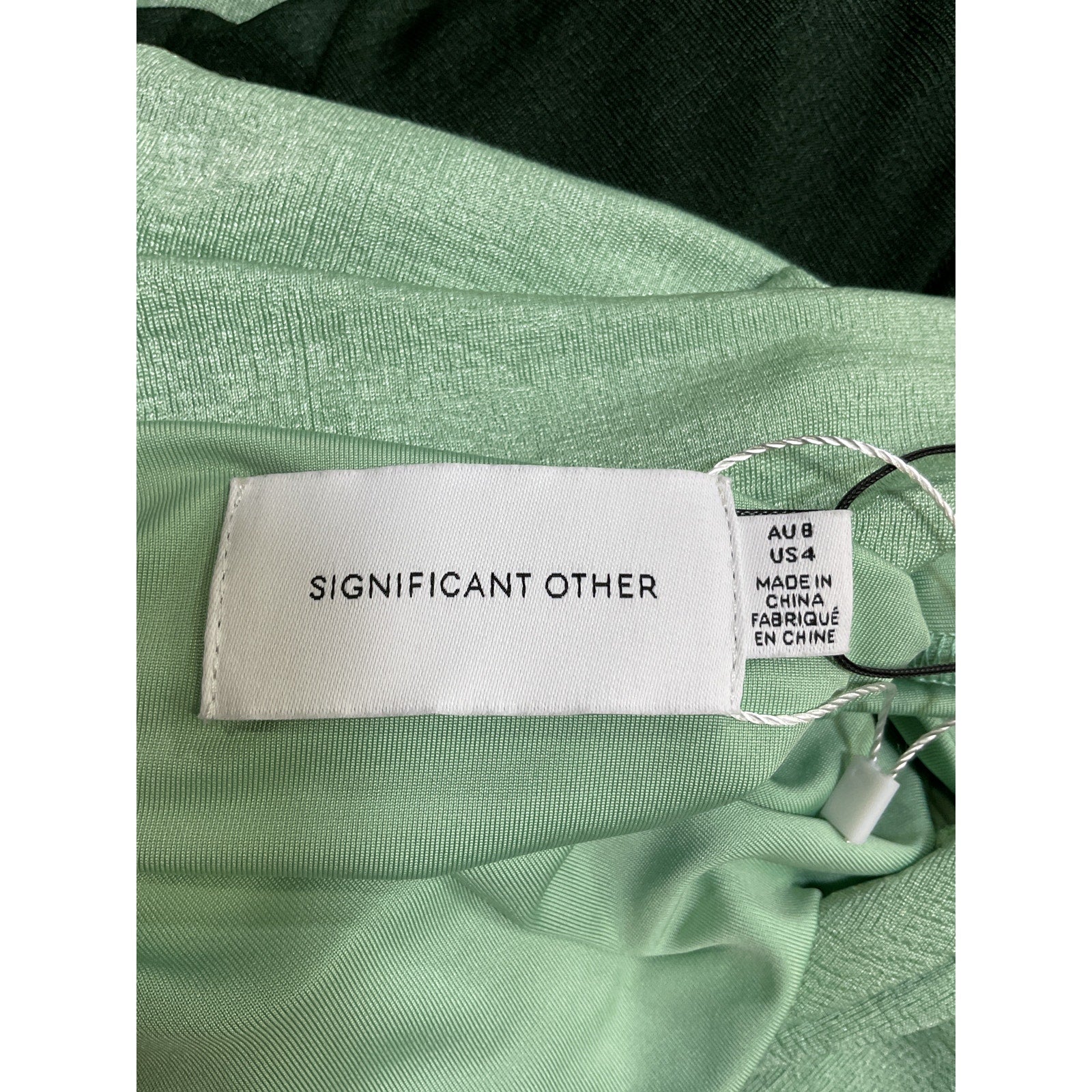 Significant Other 'Caitlin' Green Polyester Maxi Dress Size 4 - NWT