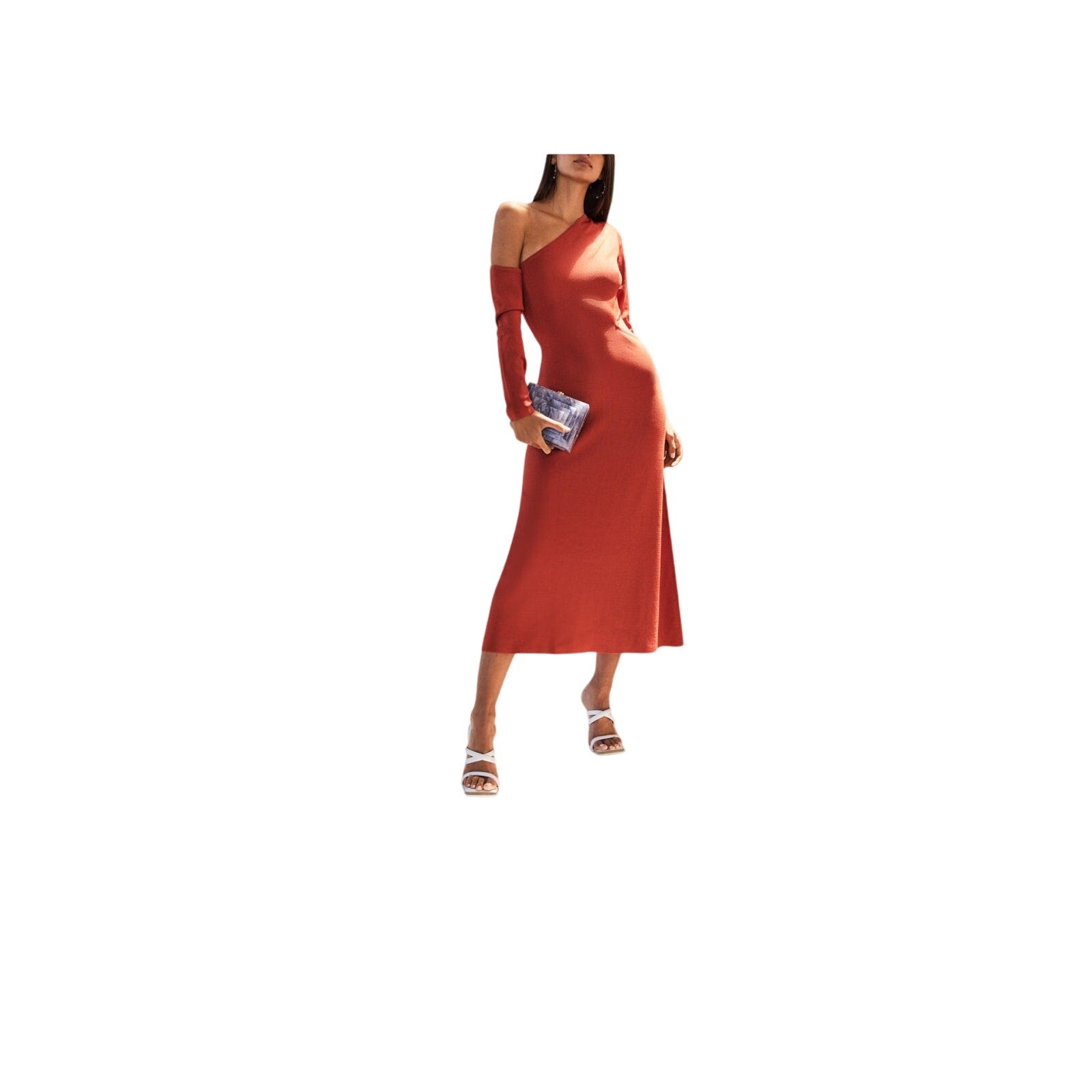 Cult Gaia 'Zora' Orange Knit Dress Size M