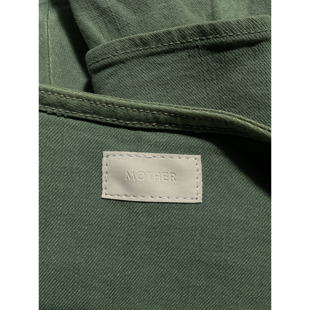 Mother 'The Ruffle' Green Twill Mini Skirt Size 27