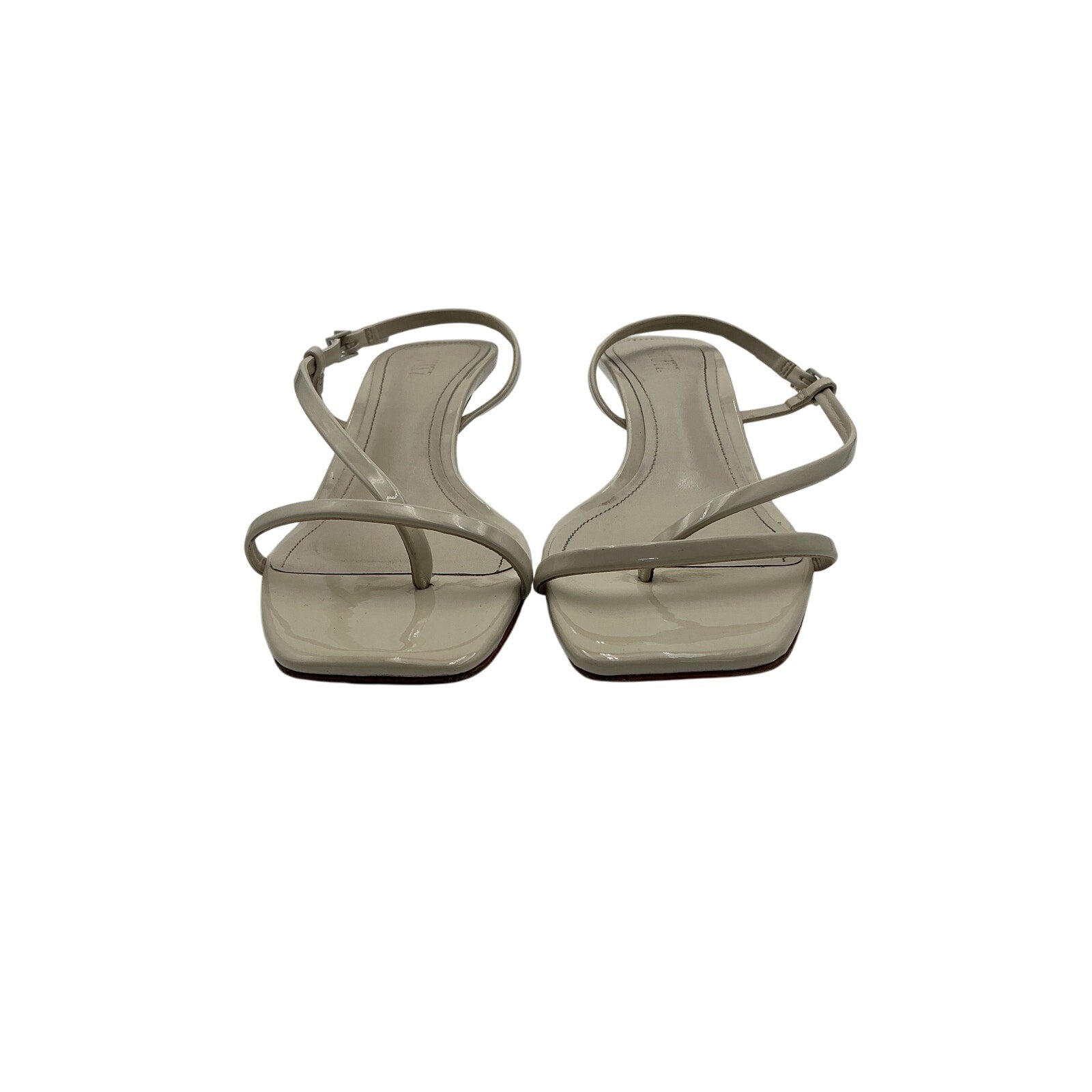 Schutz 'Heloise' Cream Leather Sandal Size 10B
