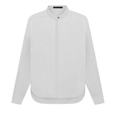 Mens Fear Of God Classic White Mandarin Collar Shirt Size 46