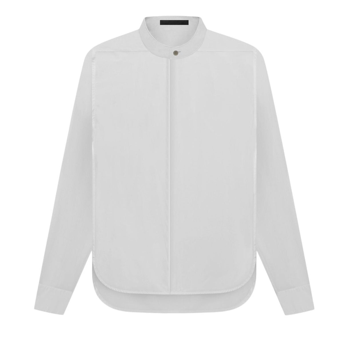 Mens Fear Of God Classic White Mandarin Collar Shirt Size 46