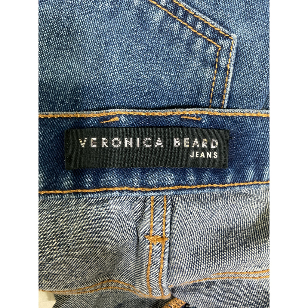 Veronica Beard 'Haizley' Blue Extra Wide Denim Jean Leg Size 27