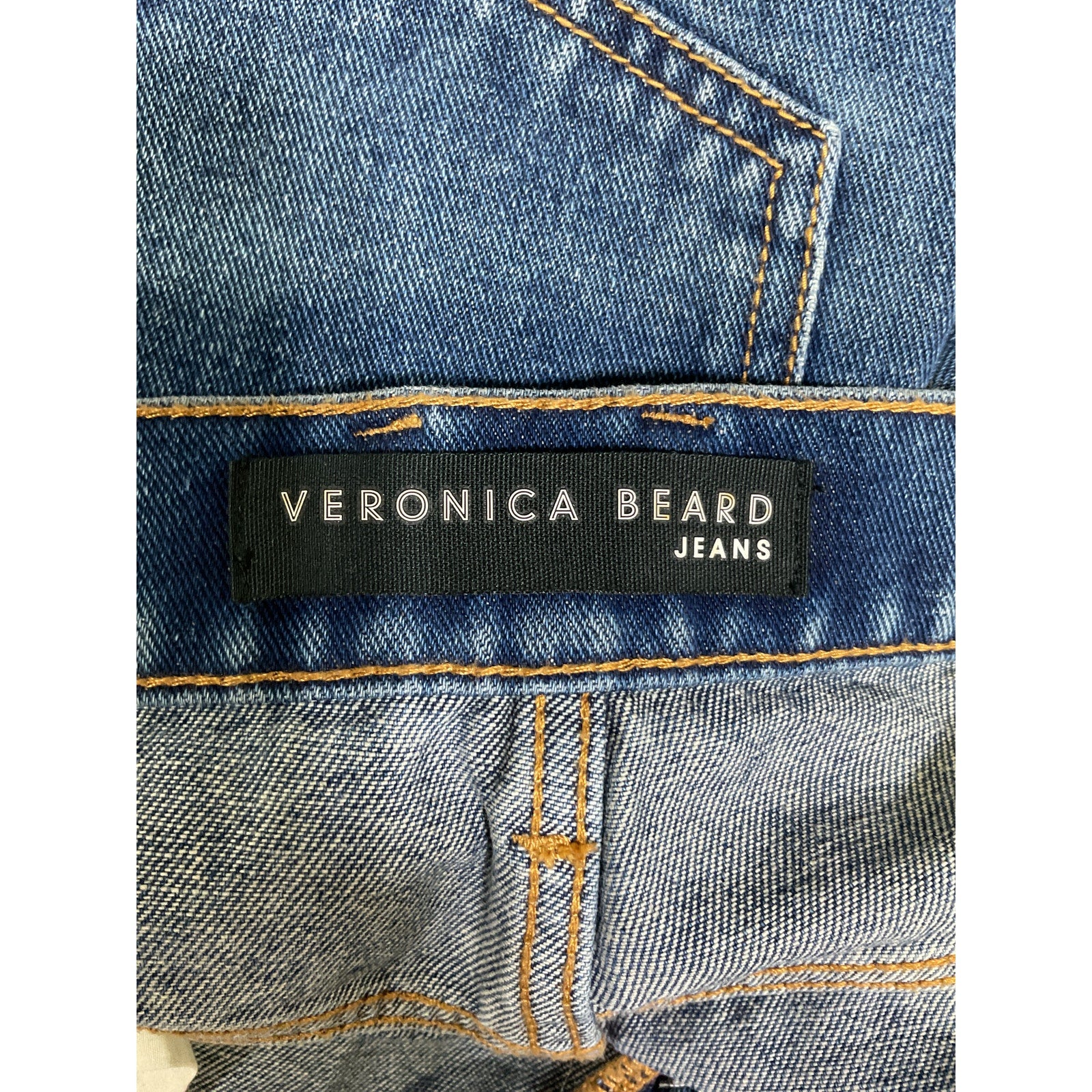 Veronica Beard 'Haizley' Blue Extra Wide Denim Jean Leg Size 27