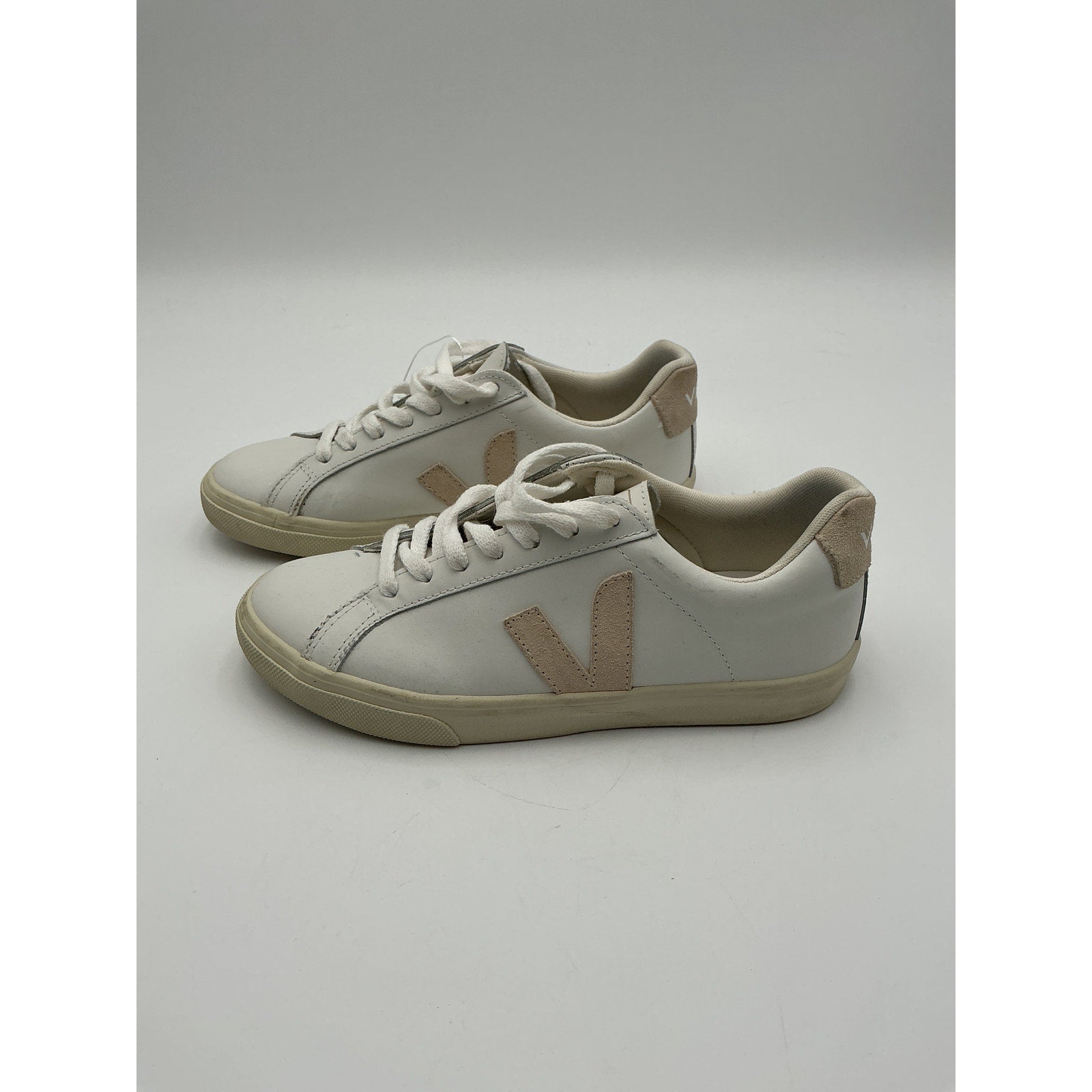 Veja 'Esplar' White Leather Sneaker Size 5