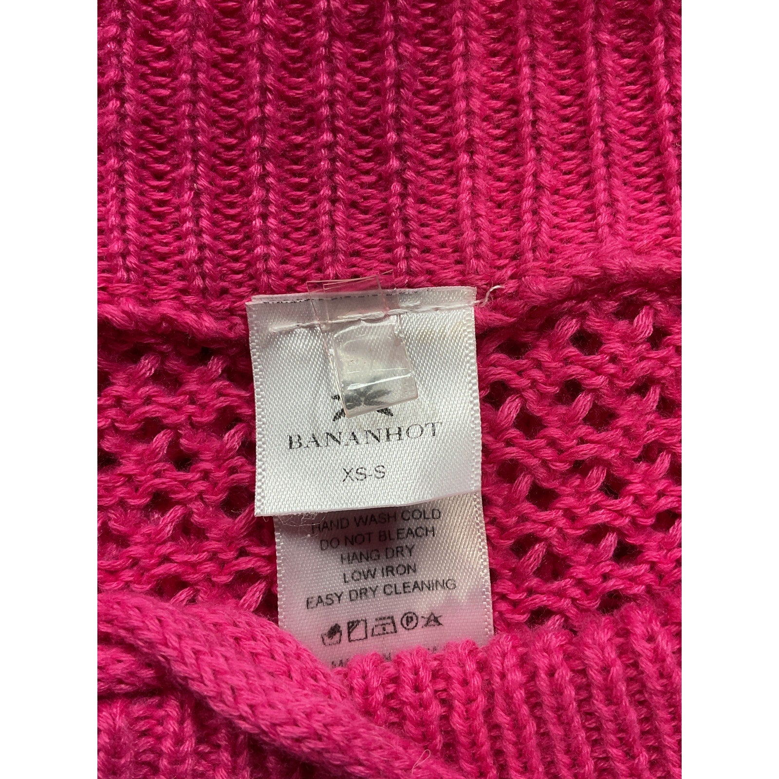 Bananhot 'Aria' Pink Crochet Skirt Size XS