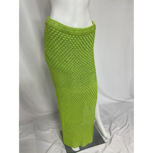 Ser.O.Ya 'Sandy' Green Crochet Skirt Size M