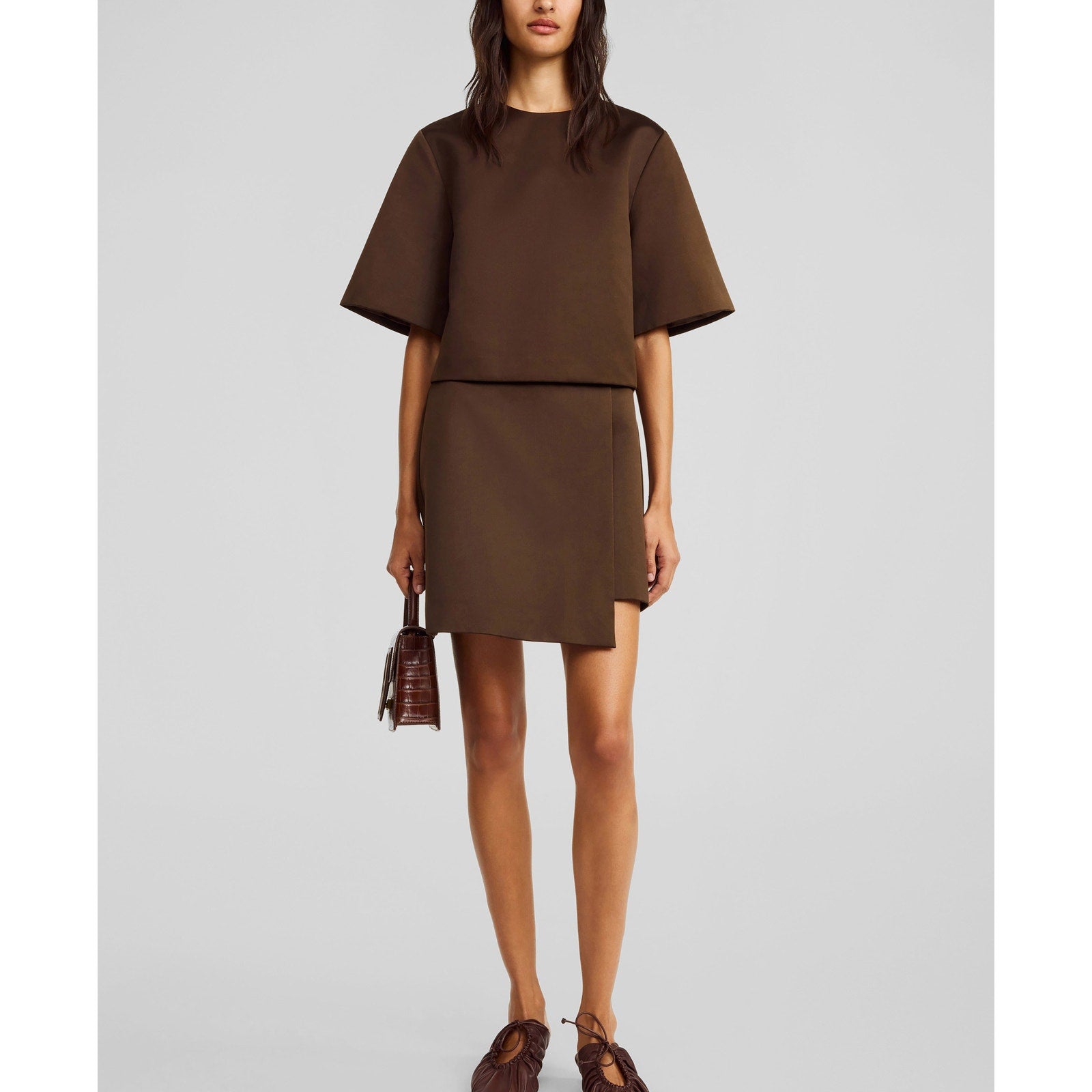By Malene Birger 'Hania' Brown Polyester Top Size 36 - NWT