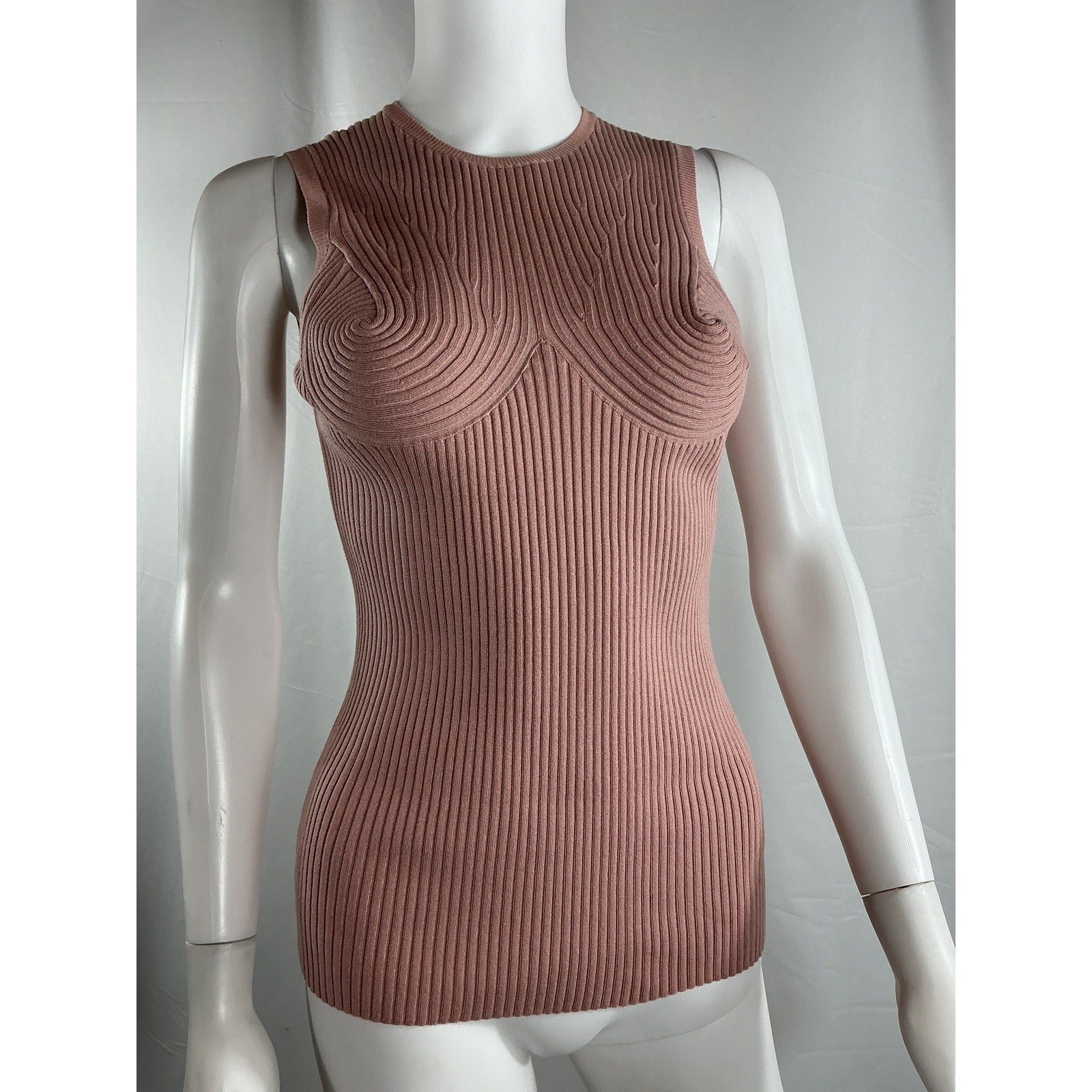 Stella Mccartneybustier Pink Cotton Shaping Top Size 38