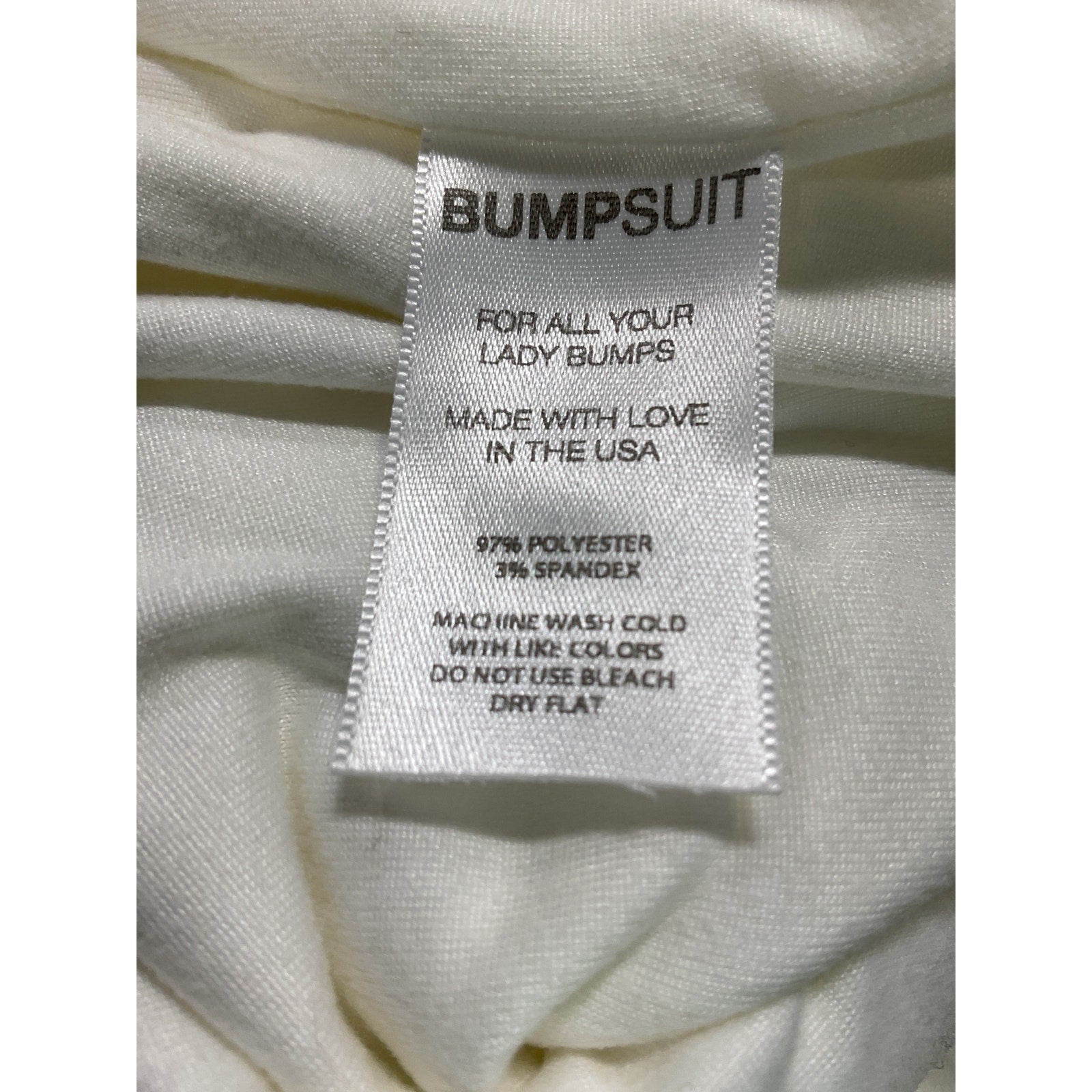 Bumpsuit 'The Penelope' White Blouse Size L