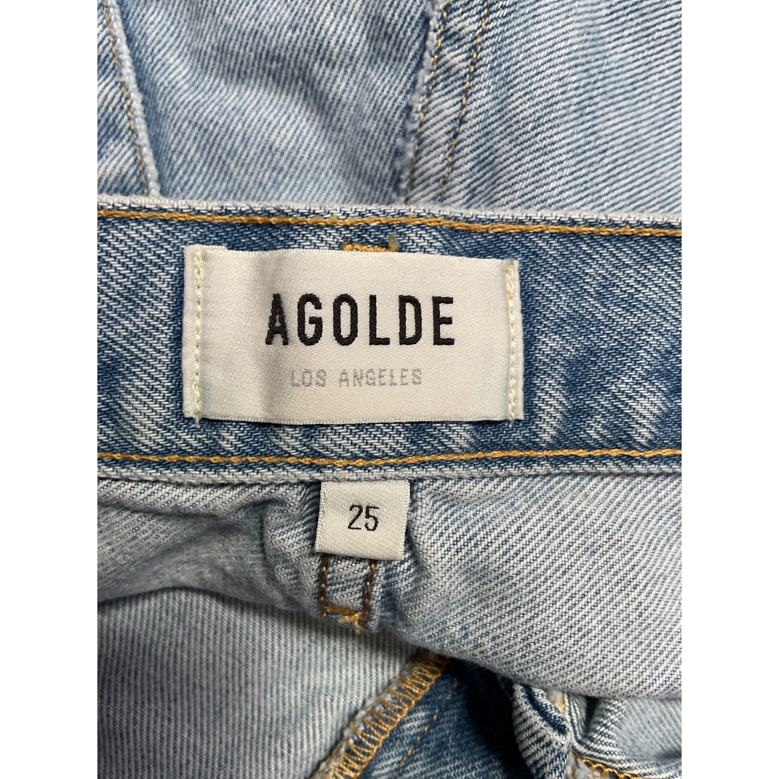 Agolde 'Parker' Blue Denim Jean Short Size 25