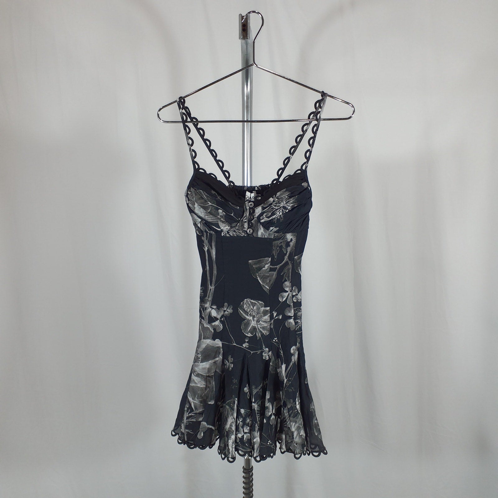 Charo Ruiz 'Ibiza Jaily' Black Crepe Short Dress Size S - NWT