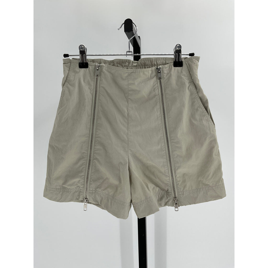 Helmut Lang White Polyester Zip Short Size S