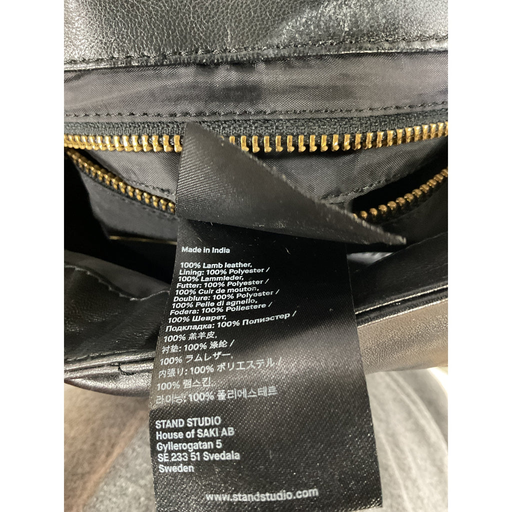Stand Studio 'Brynn' Black Quilted Leather Shoulder Bag