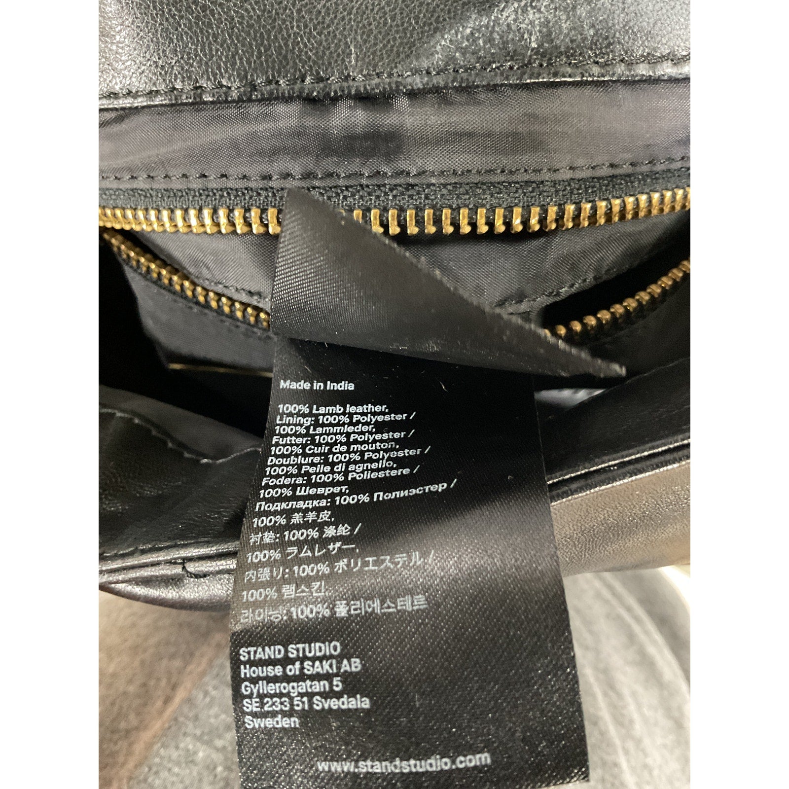 Stand Studio 'Brynn' Black Quilted Leather Shoulder Bag