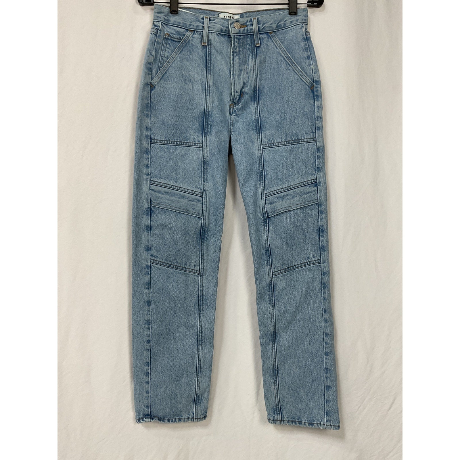 Agolde Cooper Cargo Blue Cotton Jean Size 25