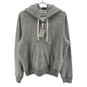 Tom Ford Mens Grey Half Zip Pullover Hoodie Size 52 EU / US Large