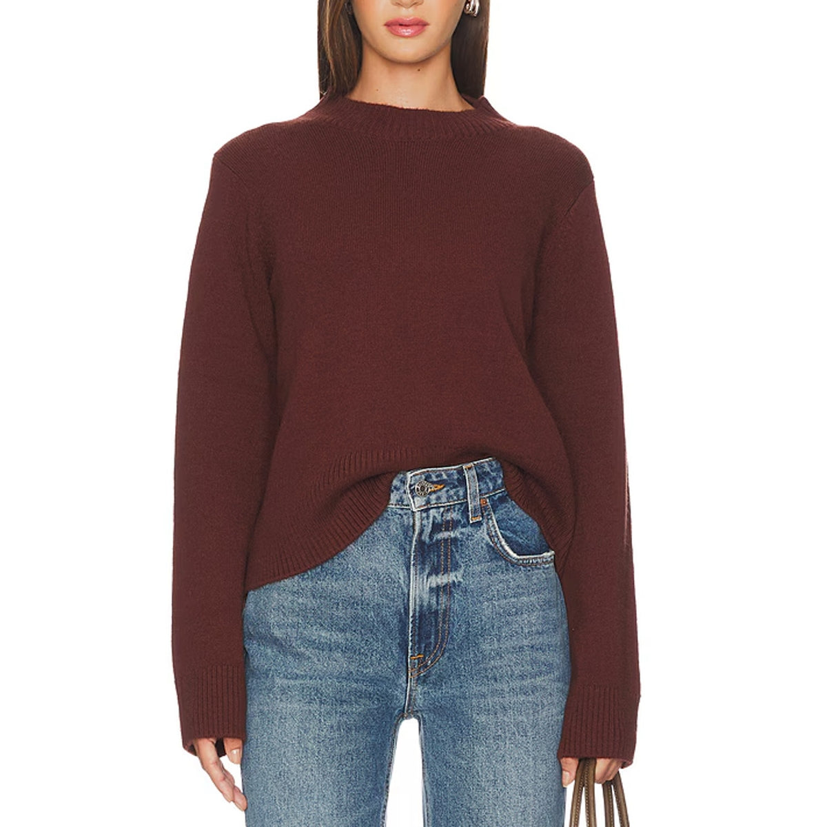 Simon Miller Cozy Brown Crewneck Sweater Size M