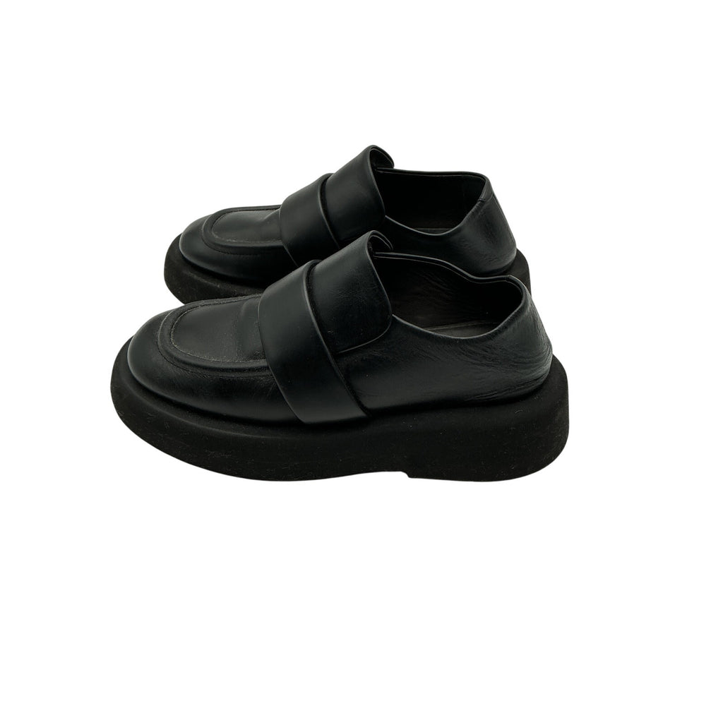 Mars�ll 'Gomme' Black Leather Gommellone Loafers Size 5.5