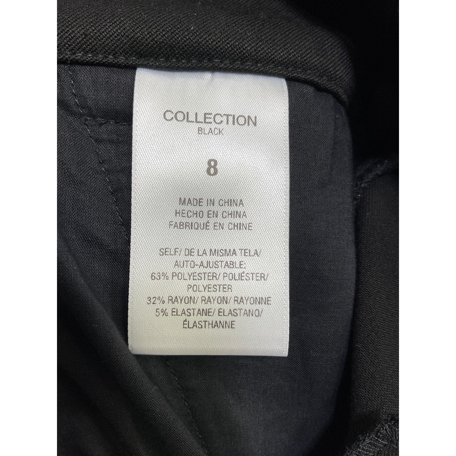Favorite Daughter 'The Favorite' Black Polyester Pant Petite Size 8