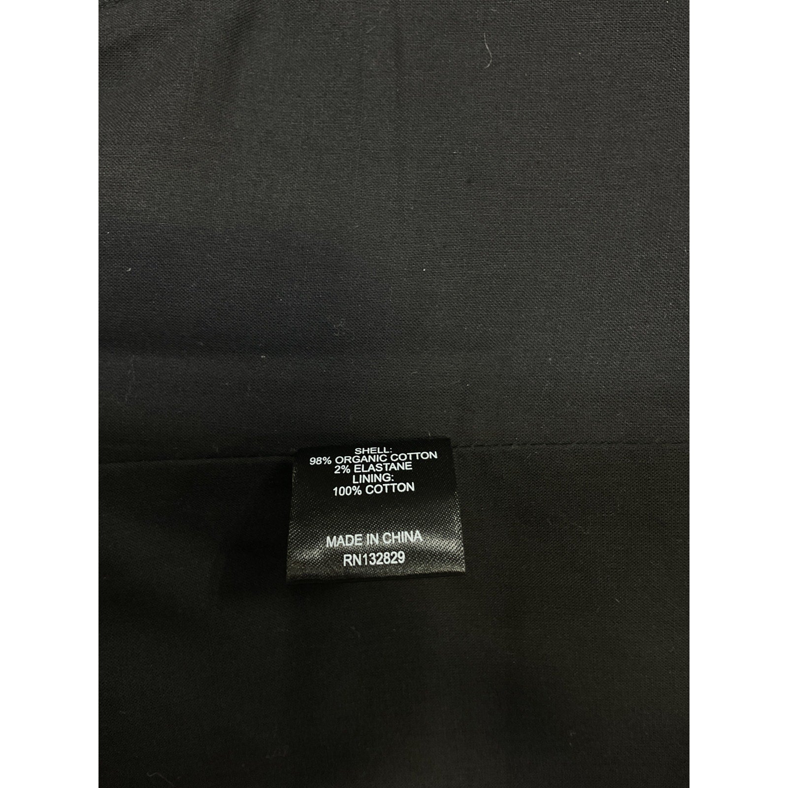 Helsa Stretch Cotton Sateen Black Cotton Bustier Top Size M