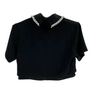 A.L.C. Embellished Black Lark Crystal Blouse Size 4