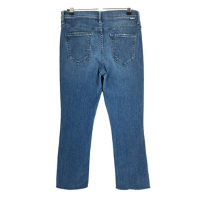 Mother Cropped Blue Insider Step Fray Denim Jeans Size 29
