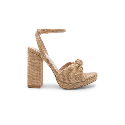 Lpa 'Alessia' Tan Leather Platform Heel Size 9