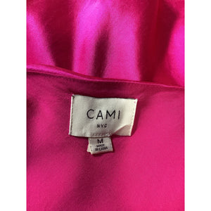 Cami Nyc Satin Neon Pink Damaris Top Size M