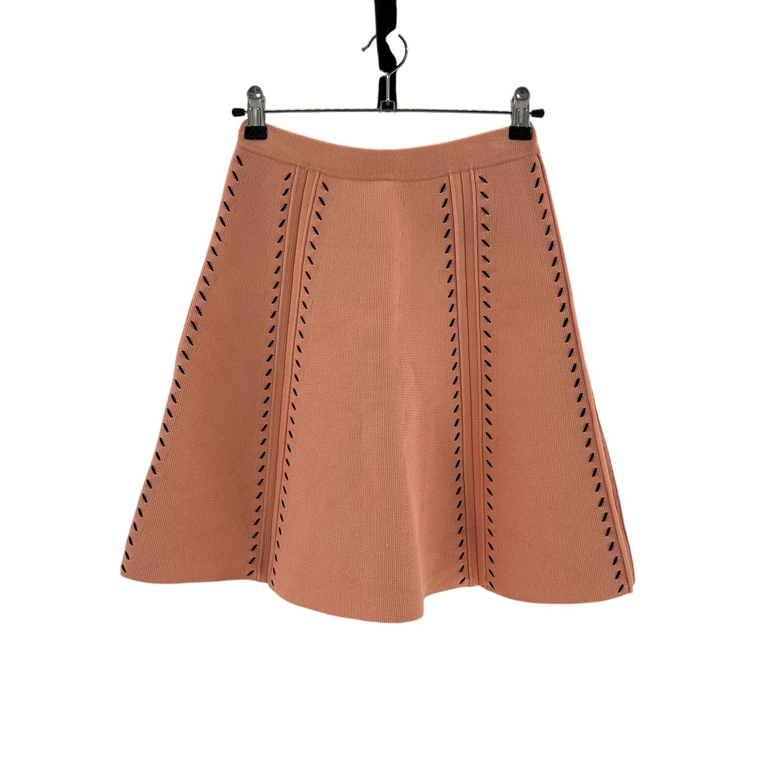 Sandro 'Eglantine' Pink Knit A-Line Skirt Size 34