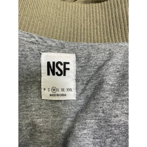 Nsf 'Neil' Green Polyester Bomber Jacket Size M