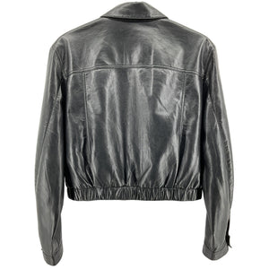 Agolde Cropped Black Essie Jacket Size XL