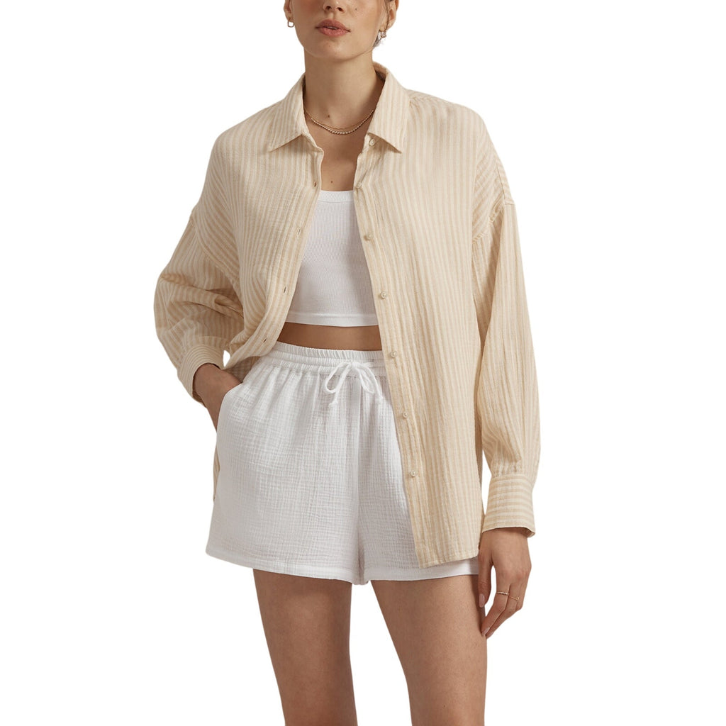 Favorite Daughter White Cotton The Slip It On Short Size XL