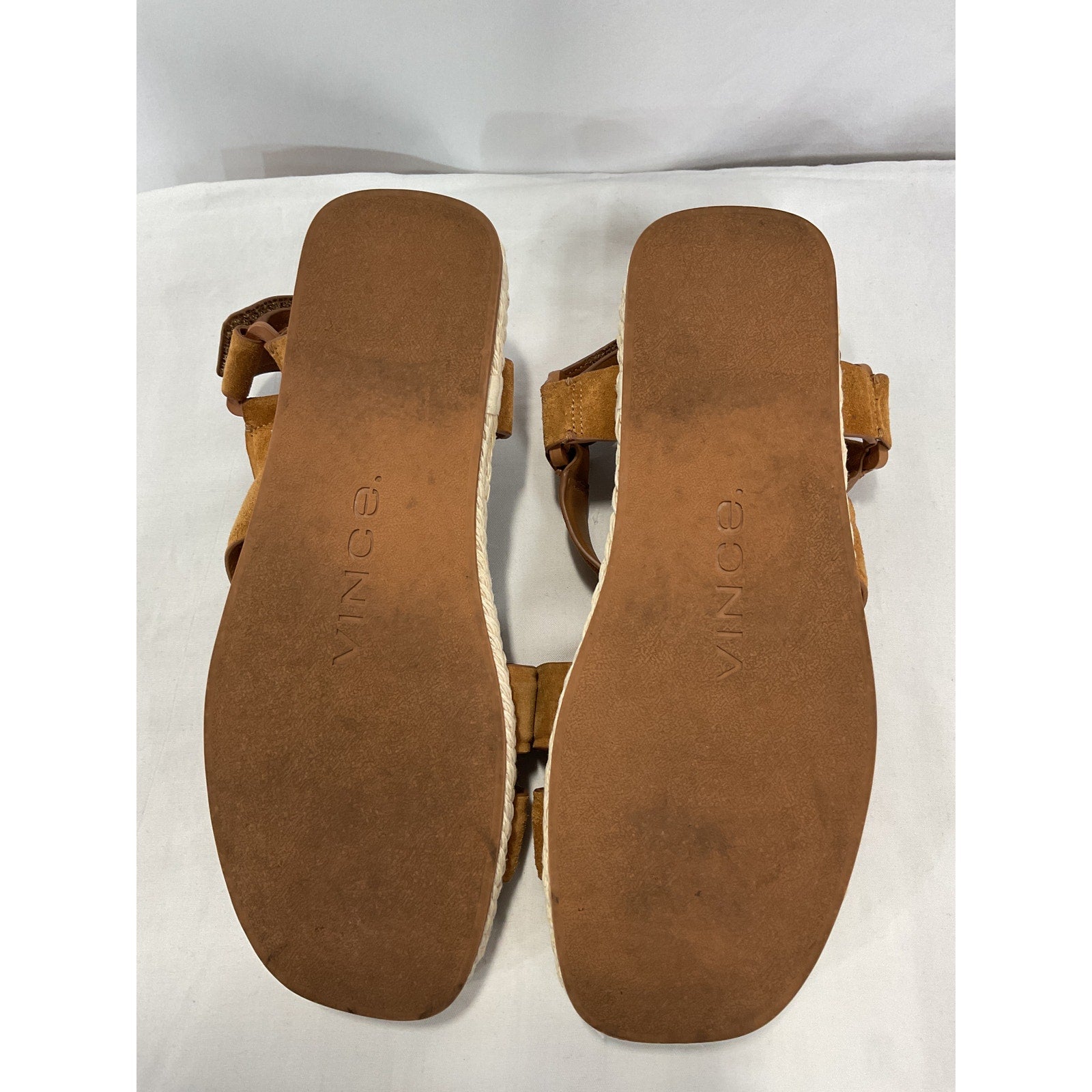 Vince Leather 'Elian' Brown Leather Sandal Size 7.5