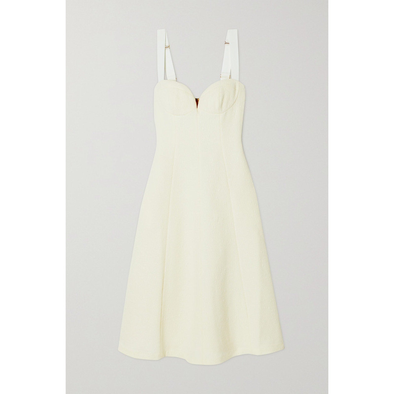 Rebecca Vallance 'Calla' White Cloqu� Midi Dress Size 2 - NWT