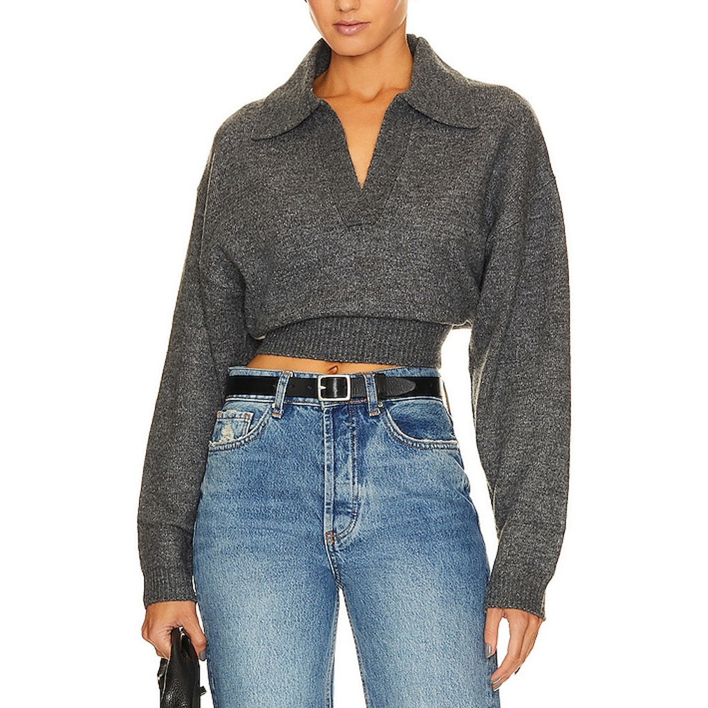 L'Academie X Marianna 'Azaria' Grey Acrylic Sweater Size S