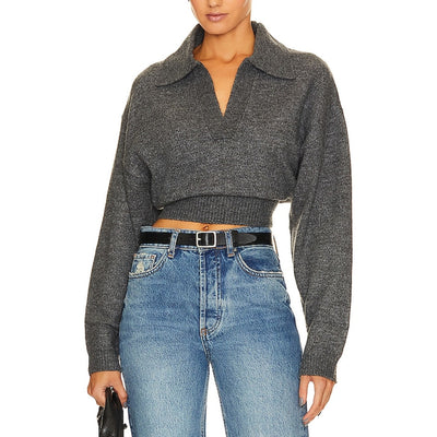 L'Academie X Marianna 'Azaria' Grey Acrylic Sweater Size S