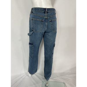 Still Here 'Charlie' Black Cargo Pants Size 24