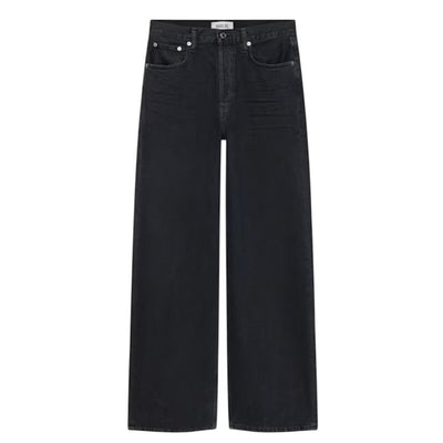 Agolde Relaxed Black Low-Slung Baggy Denim Jeans Size 26
