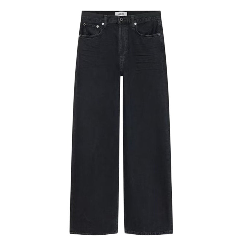 Agolde Relaxed Black Low-Slung Baggy Denim Jeans Size 26